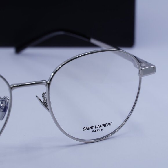 Saint Laurent SL532 005 Round Eyeglasses 53mm – Silver - Picture 9 of 10